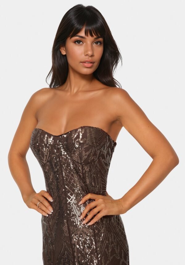 107796_chocolate_4_66f1d291-99b8-440e-8749-17395fedfaea Sequin Feather Gown